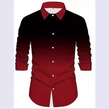 Ειδική Προσφορά Drainage Crossborder Plus Size Ανδρικό Απλό Μπλούζα με Στάμπα στους Ώμους, Λεπτό, Επαγγελματικό, Ανδρικό, Μακρυμάνικο Πουκάμισο, Fashion Yama