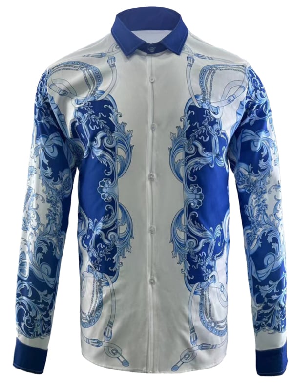 Špeciálna ponuka Drainage Cross-border Plus Size Pánske jednoduché tričko s potlačou na ramenách Business Slim Pánske tričko s dlhým rukávom Fashion Yama