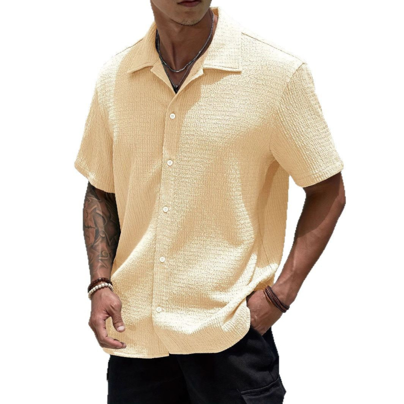 Špeciálne pre temu shein Amazon cezhraničný zahraničný obchod pánska košeľa 2024 letné nové pánske jednofarebné šortky