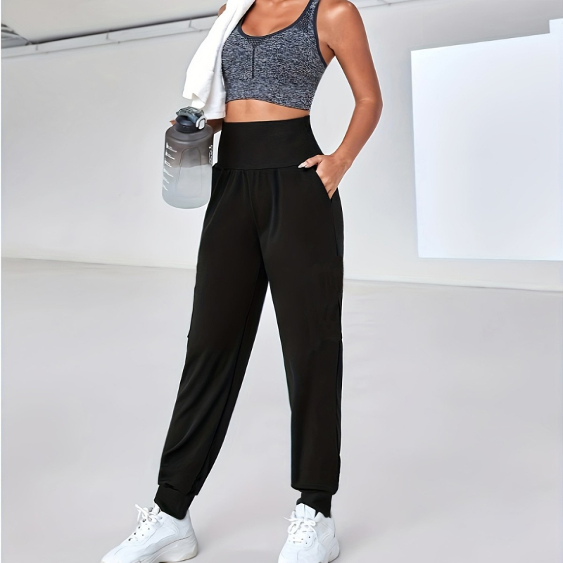 2025. aasta Euroopa ja Ameerika kõrge vöökohaga salendavad kõhu kontrolli all hoidvad spordijoogapüksid, sörkjooksupüksid, jooksu- ja fitnesspüksid, Euroopa ja Ameerika vabaajapüksid