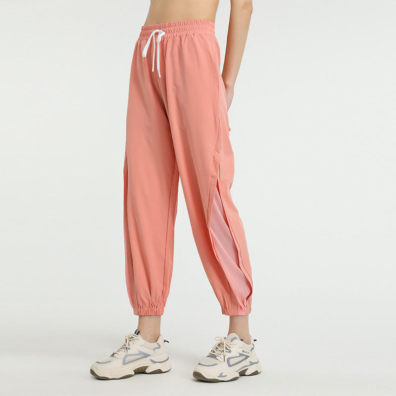 Nude-Feel sportinės laisvalaikio kelnės moterims, greitai džiūstančios laisvos jogos bėgimo kelnės, šokių treniruočių kelnės, aukštu liemeniu