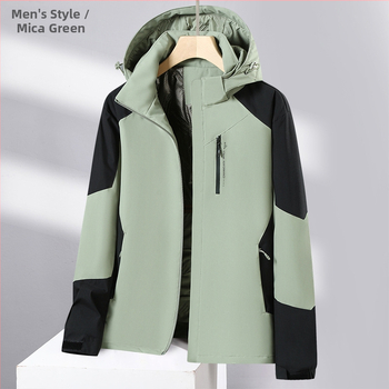 2024 Ново графеново памучно палто за двойки на открито, топло тънко памучно, цветно, разделено, експлозивно, малка памучна мъжка шапка, може да се сваля