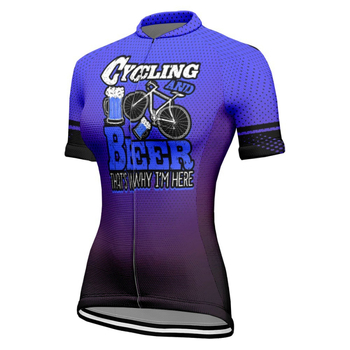 Nyári sörfesztivál kerékpáros mez női hegyi ösvény országúti kerékpár rövid ujjú felső sportfelszerelés szabadtéri kerékpáros ruházat