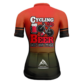 Nyári sörfesztivál kerékpáros mez női hegyi ösvény országúti kerékpár rövid ujjú felső sportfelszerelés szabadtéri kerékpáros ruházat
