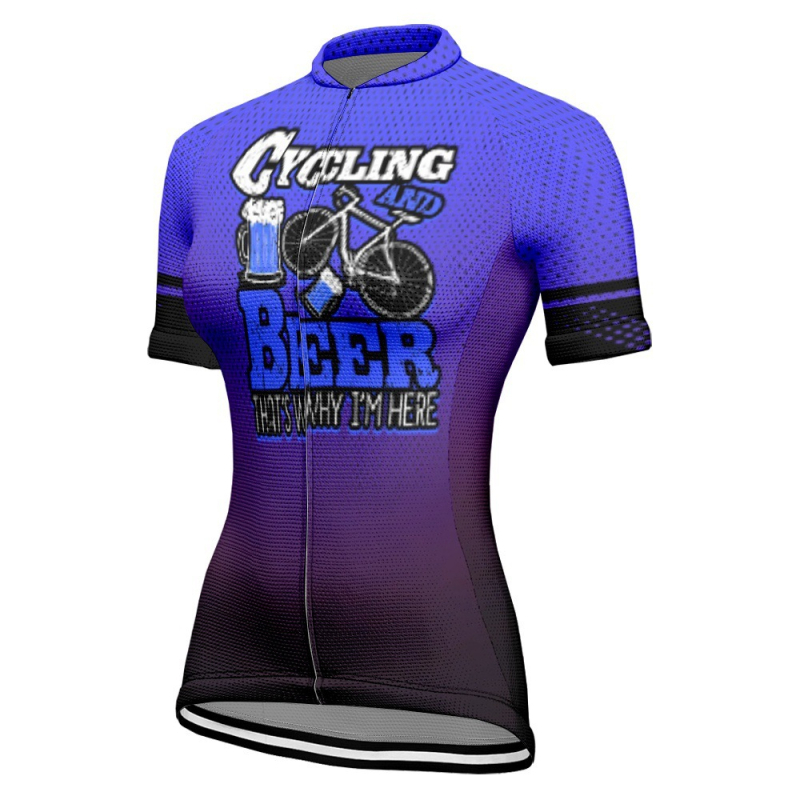 Nyári sörfesztivál kerékpáros mez női hegyi ösvény országúti kerékpár rövid ujjú felső sportfelszerelés szabadtéri kerékpáros ruházat