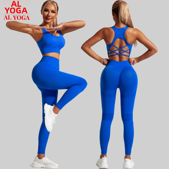 Naujas besiūlis sportinis kostiumas moterims, greitai džiūstanti, smūgiams atspari liemenėlė, bėgimo jogos apranga, grožio nugaros liemenėlės kostiumas