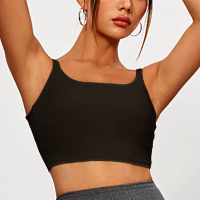 B1061 nailonist hainahast kõrge elastsusega kahekihiline vöö massaažirinnapadi topelt õlarihmaga spordivest ristkülikukujulise kinkiga ilus selg