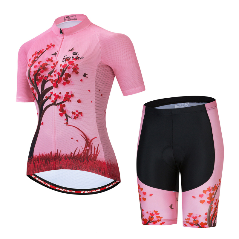 EVERVOLVE vadonatúj nyári női kerékpáros öltöny, kültéri kerékpáros öltöny, lélegző, gyorsan száradó rövidnadrág