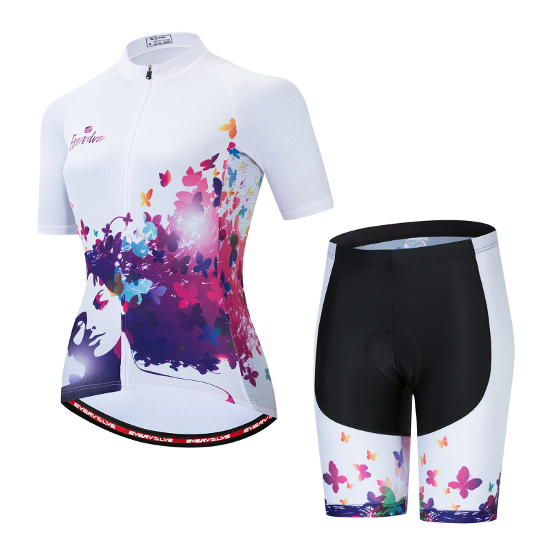 EVERVOLVE vadonatúj nyári női kerékpáros öltöny, kültéri kerékpáros öltöny, lélegző, gyorsan száradó rövidnadrág