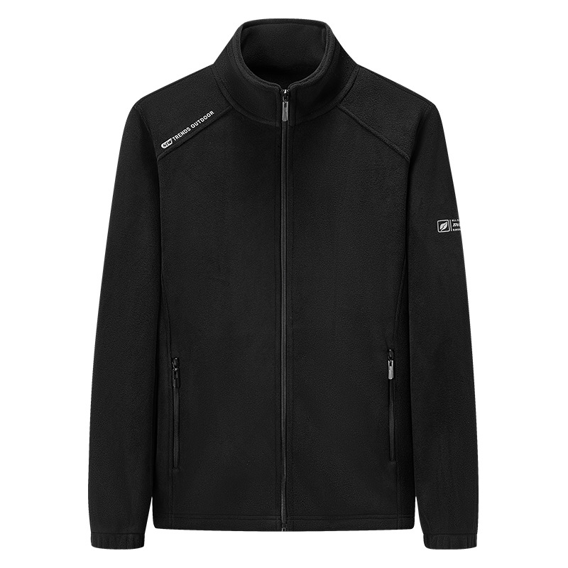 2023. aasta uued sügis- ja talvised õues kasutatavad fliisriided, naiste paksendatud soe püstkraega fliisjakk, meeste kardigan-kampsun