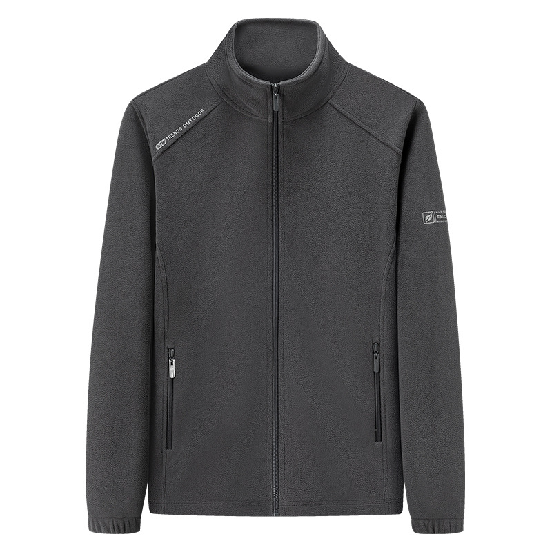 2023. aasta uued sügis- ja talvised õues kasutatavad fliisriided, naiste paksendatud soe püstkraega fliisjakk, meeste kardigan-kampsun