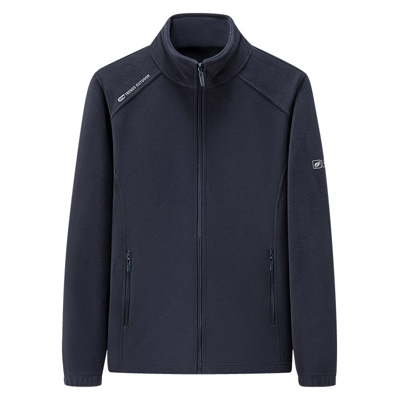 2023. aasta uued sügis- ja talvised õues kasutatavad fliisriided, naiste paksendatud soe püstkraega fliisjakk, meeste kardigan-kampsun