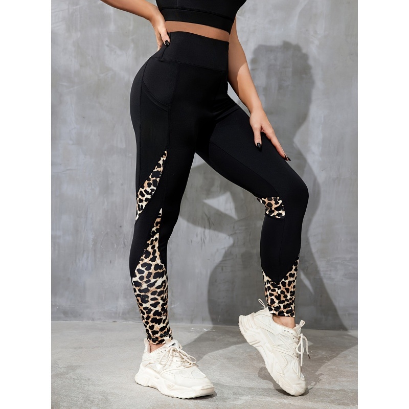 Határokon átnyúló, Európa és az Egyesült Államok határain átnyúló, új, kontrasztos színű varrású, divatos, magas derekú, feszes sport jóganadrág, leggings, amely kívül is viselhető.