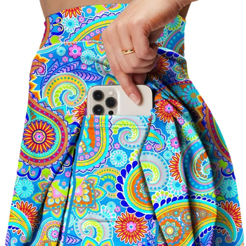 Uus mitmevärviline Euroopa ja Ameerika piiriülene golfivastane golfi kõrge vöökohaga spordiseelik poolpikk sulgpalli naistele