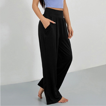 4031# Väliskaubanduse piiriülesed spordipüksid Lahtised sirged mitmevärvilised jooga mitmevärvilised jooksupükste vabaaja õhukesed sportlikud laia säärega püksid