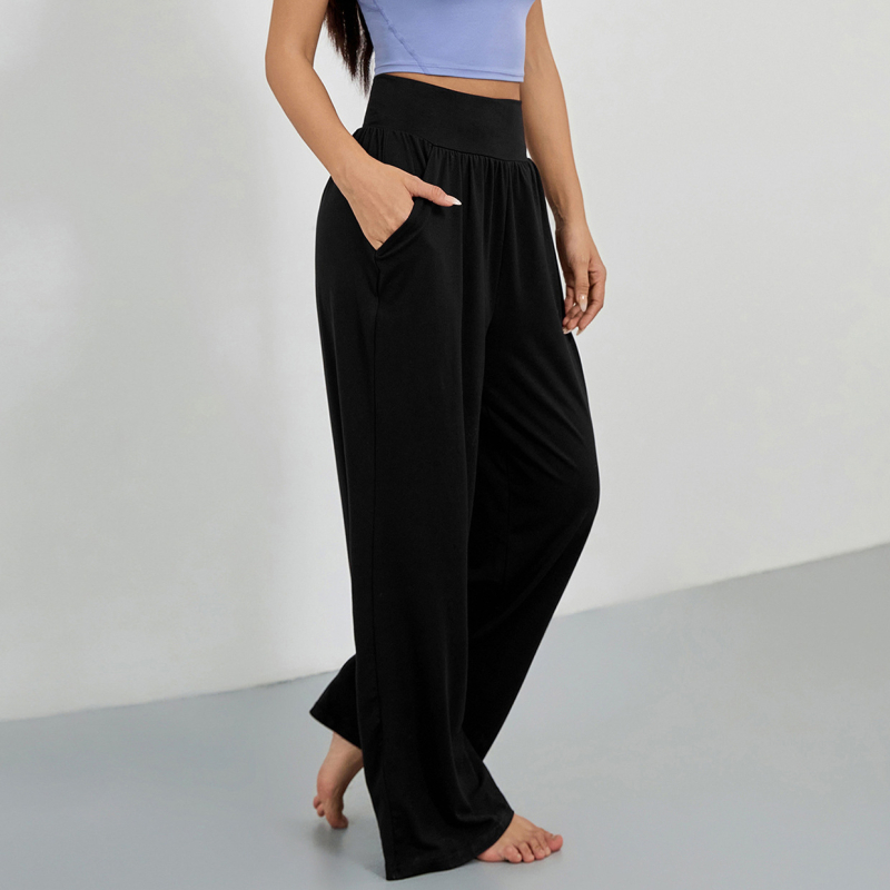 4031# Väliskaubanduse piiriülesed spordipüksid Lahtised sirged mitmevärvilised jooga mitmevärvilised jooksupükste vabaaja õhukesed sportlikud laia säärega püksid