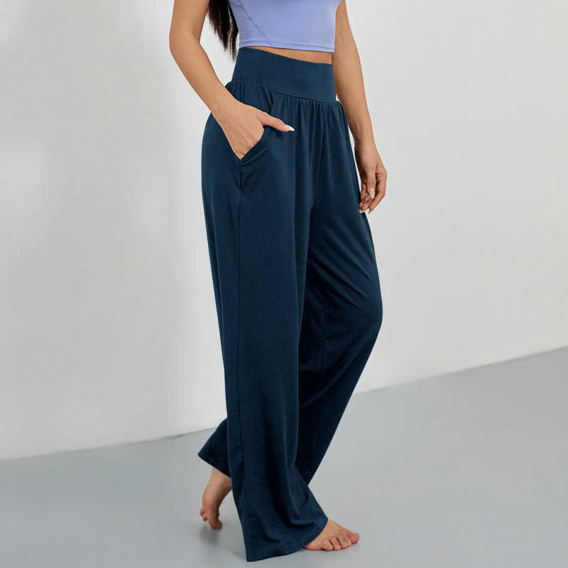 4031# Väliskaubanduse piiriülesed spordipüksid Lahtised sirged mitmevärvilised jooga mitmevärvilised jooksupükste vabaaja õhukesed sportlikud laia säärega püksid