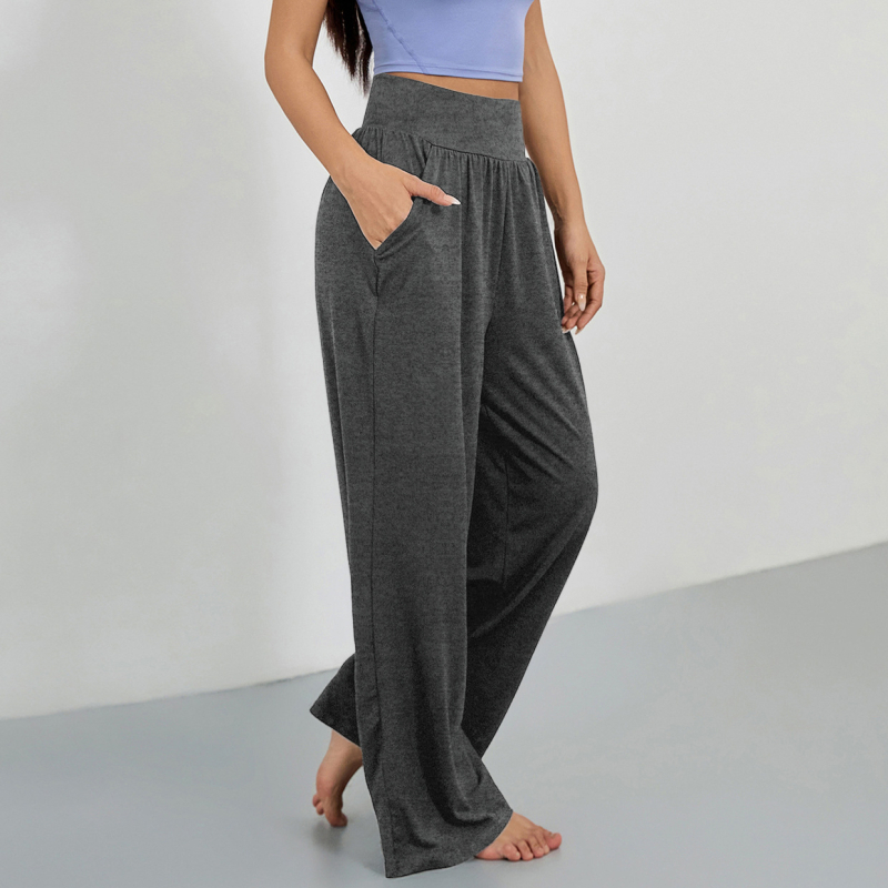 4031# Väliskaubanduse piiriülesed spordipüksid Lahtised sirged mitmevärvilised jooga mitmevärvilised jooksupükste vabaaja õhukesed sportlikud laia säärega püksid