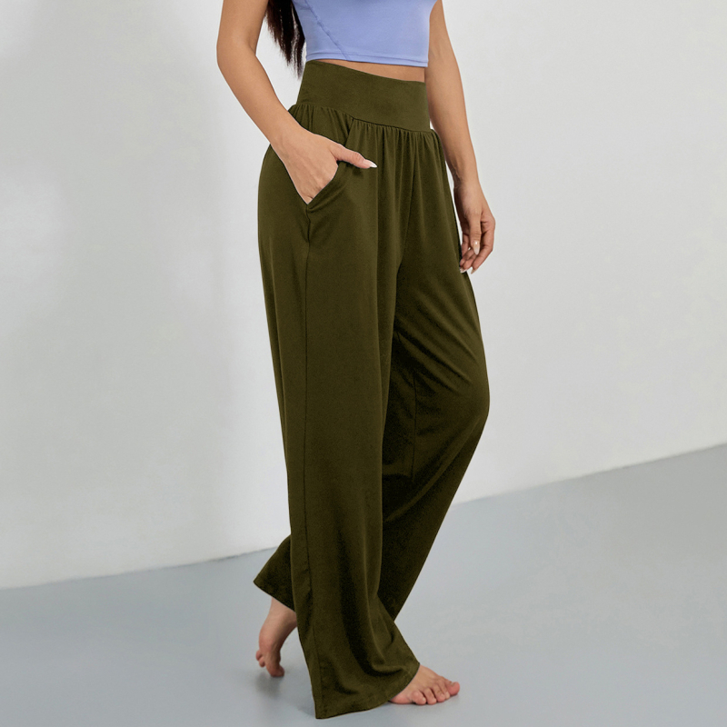 4031# Väliskaubanduse piiriülesed spordipüksid Lahtised sirged mitmevärvilised jooga mitmevärvilised jooksupükste vabaaja õhukesed sportlikud laia säärega püksid