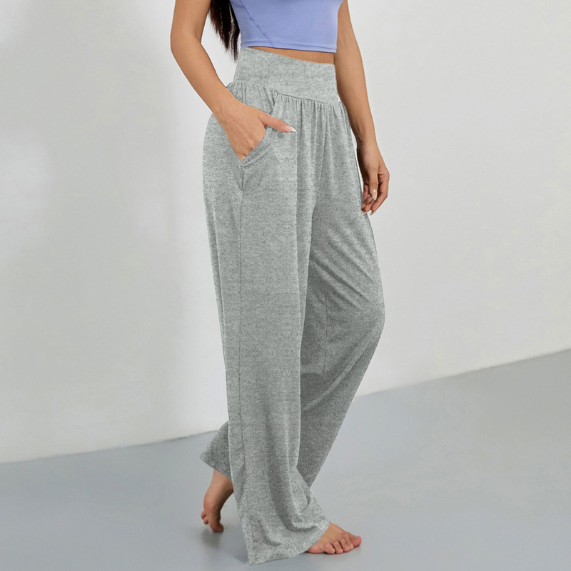 4031# Väliskaubanduse piiriülesed spordipüksid Lahtised sirged mitmevärvilised jooga mitmevärvilised jooksupükste vabaaja õhukesed sportlikud laia säärega püksid