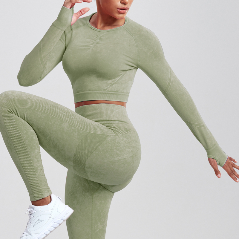 Sandėlyje! Naujas, greitai džiūstantis, besiūlis, skalbiamas, jogos sportinis, bėgimo ilgomis rankovėmis kelnių kostiumas, fitneso kostiumas moterims.