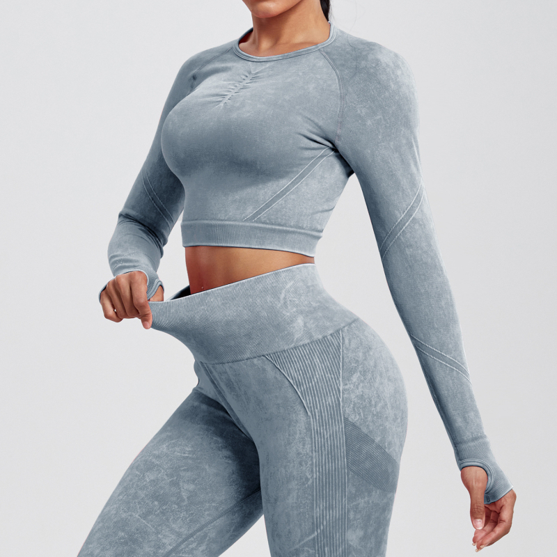 Sandėlyje! Naujas, greitai džiūstantis, besiūlis, skalbiamas, jogos sportinis, bėgimo ilgomis rankovėmis kelnių kostiumas, fitneso kostiumas moterims.