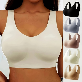 Euroopa ja Ameerika populaarne suurte mõõtmetega õmblusteta aluspesu ilma terasrõngasteta, lisarasv, eriti suured push-up vormid, sekundaarsed rinnad, mugav naiste rinnahoidja