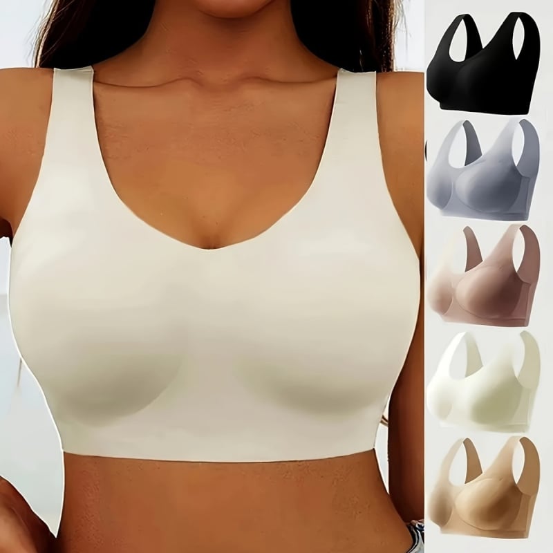 Lenjerie intimă fără cusături, populară în Europa și America, de mărime mare, fără inele de oțel, extra gros, push-up extra mare, sâni secundari, sutien confortabil pentru femei