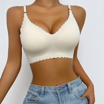 Prekogranični Traceless Sports Bra Donje rublje Ženski grudnjak Lotus Edge Udobni prozračni fitness prsluk Ženski grudnjak