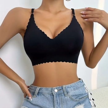 Prekogranični Traceless Sports Bra Donje rublje Ženski grudnjak Lotus Edge Udobni prozračni fitness prsluk Ženski grudnjak