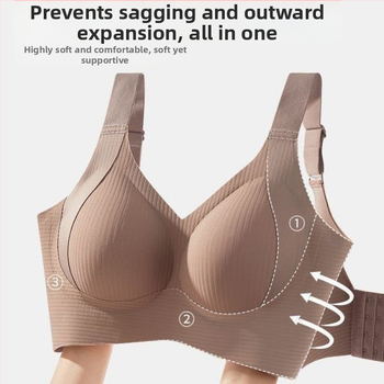 Raskusvastane, jälgi jätmata kaunis seljapesu naistele, suur rind, väike lõtvumisvastane pluss-suurus, terasest rõngasteta kogunemisvastane rinnahoidja