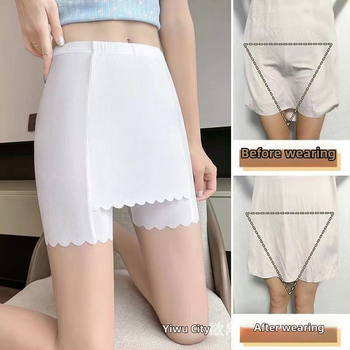 Ice Silk védőnadrág, női, expozíció elleni védelemmel, nyári, vékony, hasösszehúzódó, kétrétegű védőburkolat, varrásmentes, nem göndörödő leggings