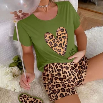 Euroopa ja Ameerika stiilis uued pidžaamad naistele suvised piimasiidist lühikeste varrukatega lühikesed püksid, ümara kaelusega, kõrge värviväärtusega, mida saab kanda ka väljaspool koduriideid