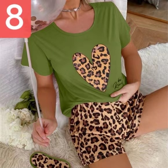 Euroopa ja Ameerika stiilis uued pidžaamad naistele suvised piimasiidist lühikeste varrukatega lühikesed püksid, ümara kaelusega, kõrge värviväärtusega, mida saab kanda ka väljaspool koduriideid