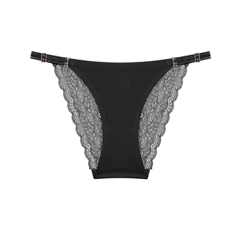 FINETOO Amazon διασυνοριακά καυτά γυναικεία εσώρουχα μεταξωτά δαντέλα και λεπτή ζώνη, γυναικεία σλιπ χωρίς ραφές