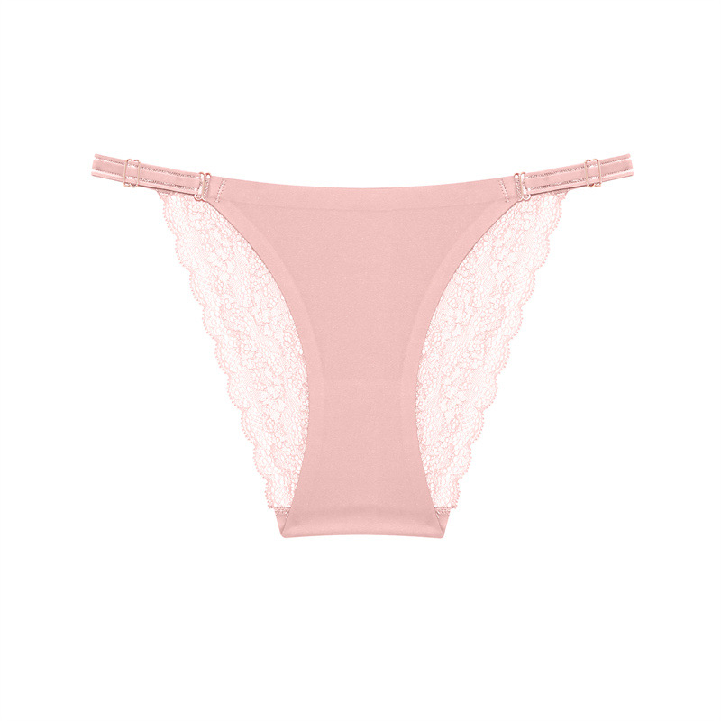 FINETOO Amazon pārrobežu karsta sieviešu apakšveļa ar ledus zīda mežģīņu šuvi, plāna josta. Sieviešu bezšuvju biksītes.