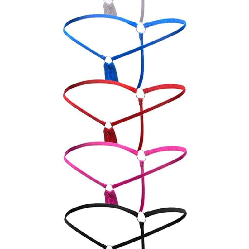Lenjerie intimă ultra-small Thong pentru femei, culoare pură, simplu, versatil, pantaloni T sexy, o singură linie, talie joasă, sexy, mini lenjerie intimă