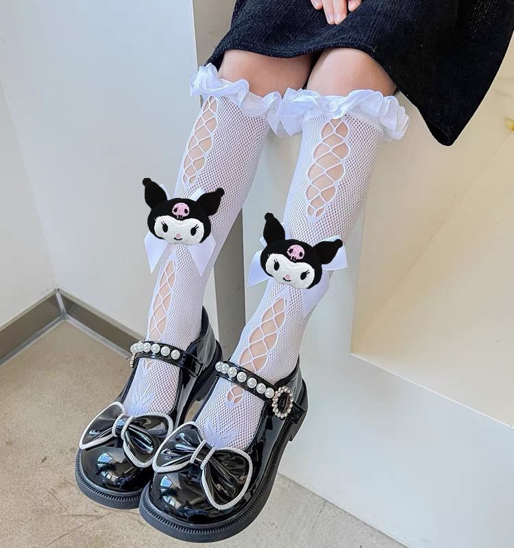 Djevojačke Lolita čarape Ljetne tanke dječje čipkaste čarape Crtane Kulomi čarape srednje duljine Japanske čarape JK Cub