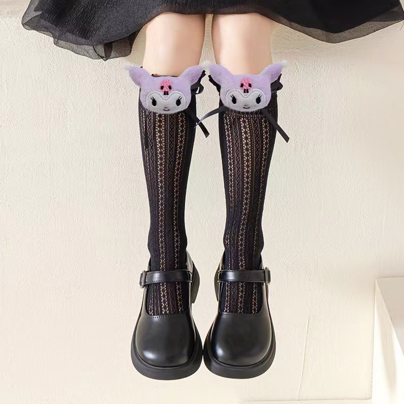 Djevojačke Lolita čarape Ljetne tanke dječje čipkaste čarape Crtane Kulomi čarape srednje duljine Japanske čarape JK Cub