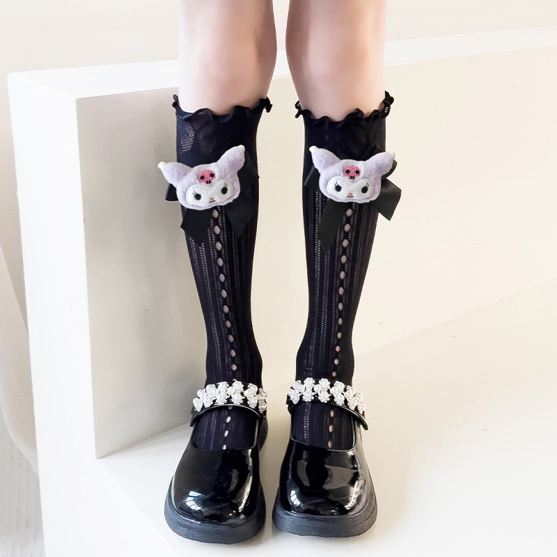 Djevojačke Lolita čarape Ljetne tanke dječje čipkaste čarape Crtane Kulomi čarape srednje duljine Japanske čarape JK Cub