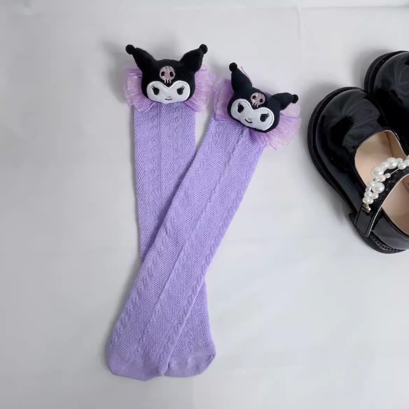 Djevojačke Lolita čarape Ljetne tanke dječje čipkaste čarape Crtane Kulomi čarape srednje duljine Japanske čarape JK Cub