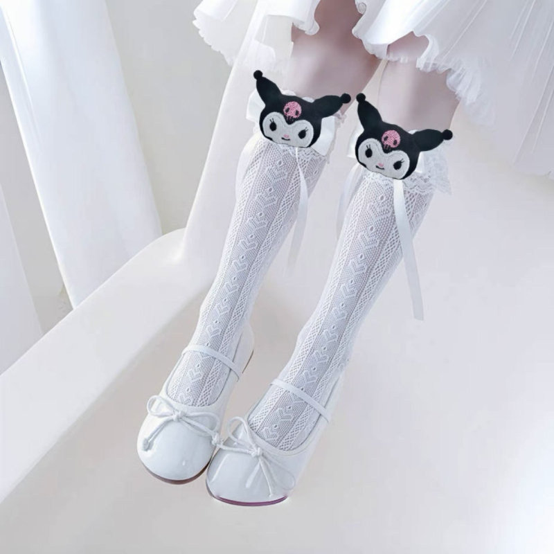 Djevojačke Lolita čarape Ljetne tanke dječje čipkaste čarape Crtane Kulomi čarape srednje duljine Japanske čarape JK Cub