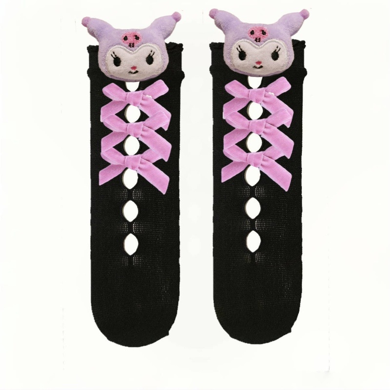 Djevojačke Lolita čarape Ljetne tanke dječje čipkaste čarape Crtane Kulomi čarape srednje duljine Japanske čarape JK Cub