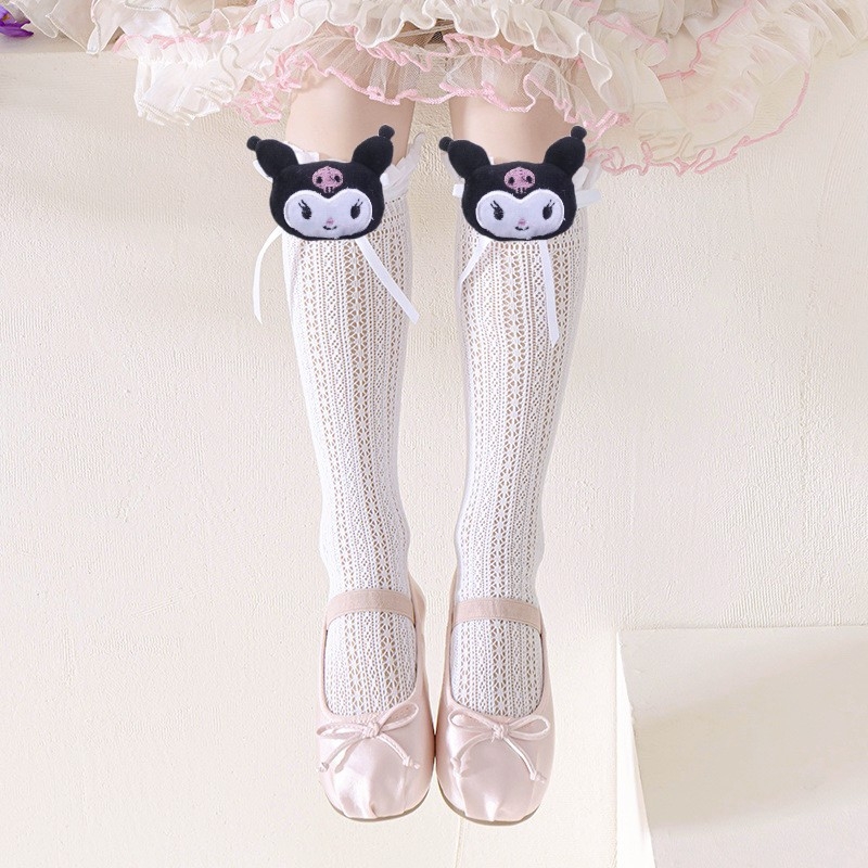 Djevojačke Lolita čarape Ljetne tanke dječje čipkaste čarape Crtane Kulomi čarape srednje duljine Japanske čarape JK Cub