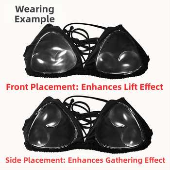 Ujumisriided Bikini silikoonist rinnapadi Paksendatud Push-up Rindkere paljastav Suur Ujumisväike Rindkere Sling Naiste Vest Aluspesu Padi