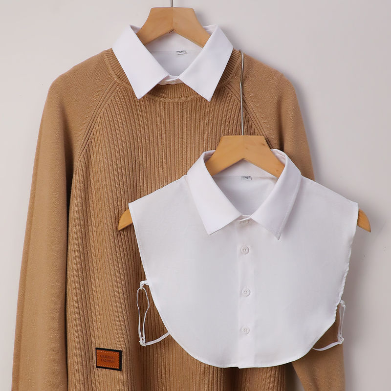 Vyriška marškinių apykaklė su netikra apykakle, kostiumo apykaklė, universali žiemos darbui, unisex, balta, dangaus mėlyna, dekoratyvinė netikra apykaklė