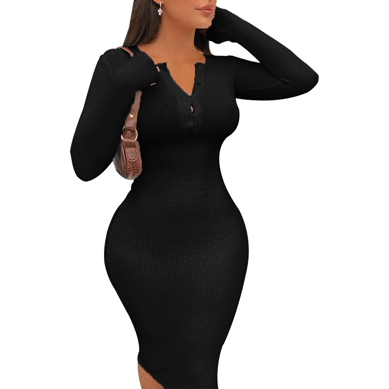 Amazon Europa și Statele Unite comerț exterior transfrontalier Rochie sexy cu mânecă lungă pentru femei, la modă toamna 2021