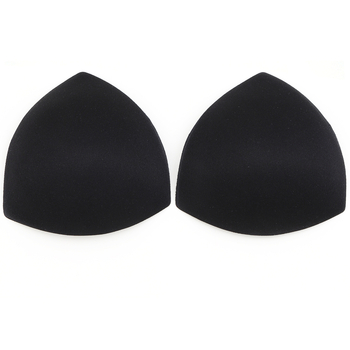 Kolmnurkne rinnapadi nailonist, kaheksa auguga, riidest tihedusega käsnja rinnapadi, ujumistrikoo rihm, vormiv aluspesu sisetükk