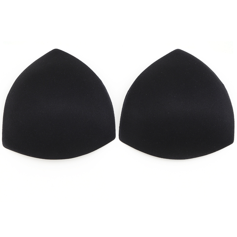 Kolmnurkne rinnapadi nailonist, kaheksa auguga, riidest tihedusega käsnja rinnapadi, ujumistrikoo rihm, vormiv aluspesu sisetükk