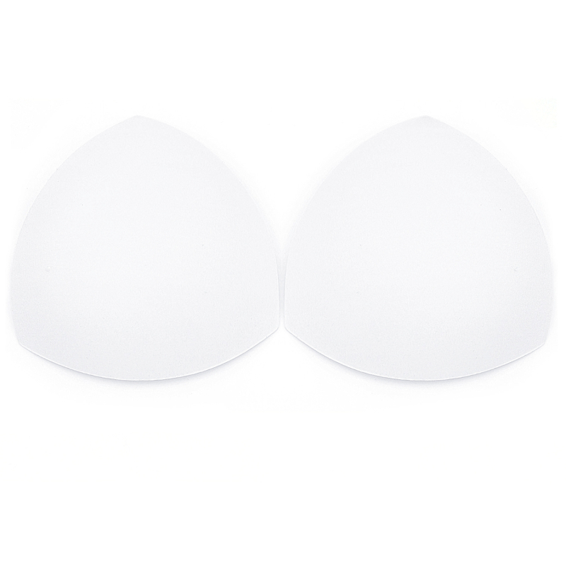 Kolmnurkne rinnapadi nailonist, kaheksa auguga, riidest tihedusega käsnja rinnapadi, ujumistrikoo rihm, vormiv aluspesu sisetükk